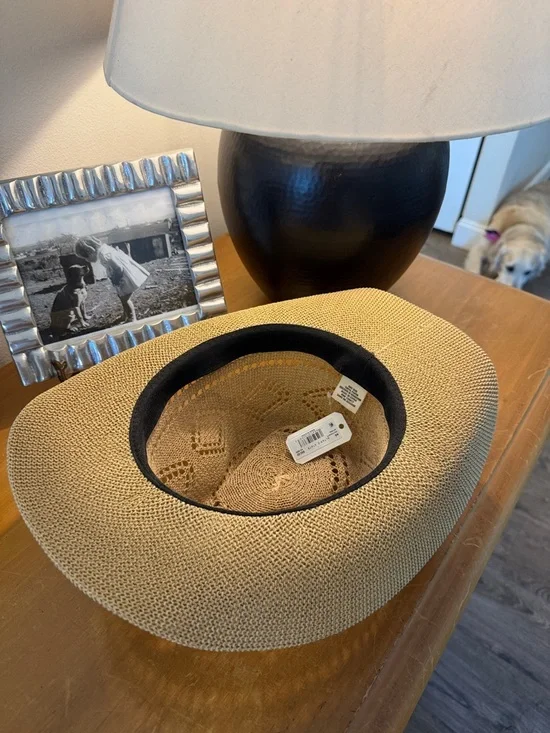 NWT Altar'd State Natural Woven Sun Hat with Cowrie Shell Band - Picture 5 of 7